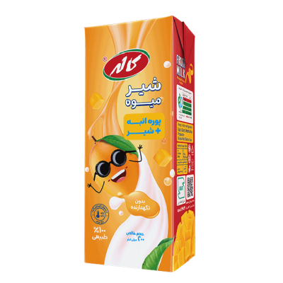 شیر میوه پوره انبه + شیر کاله 200 میل 