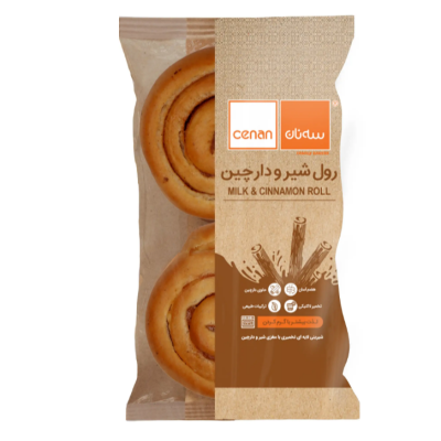 رول شیر و دارچین سه نان 100 گرم 