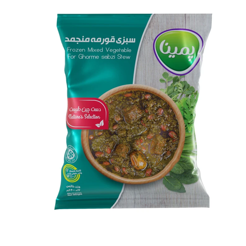 سبزی قورمه منجمدپمینا کاله 400 گرم 