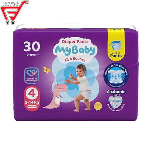 پوشک شورتی کانال دار مای بی بی سایز 4 30 عددی 