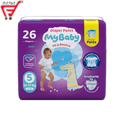پوشک شورتی کانالدار 26 عددی سایز5 مای بی بی 
