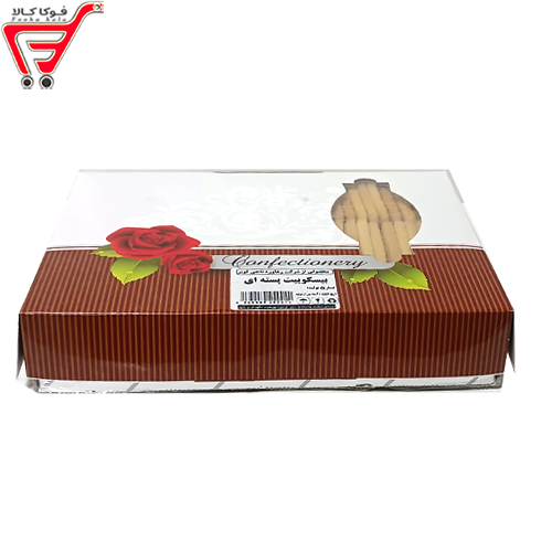 بیسکویت پسته ای جعبه ای رهاورد 