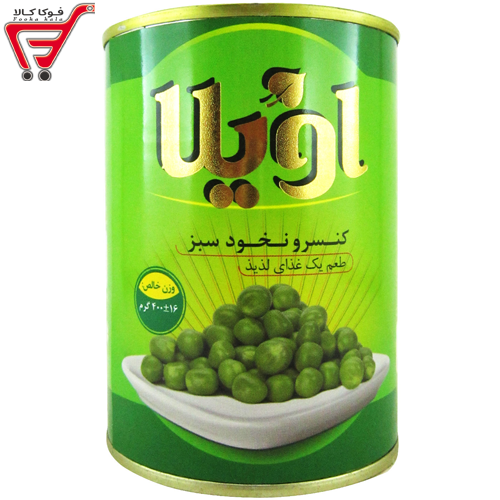 کنسرو نخود سبز  اویلا 380 گرم