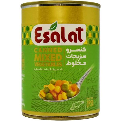 کنسرو مخلوط سبزیجات اصالت 380 گرم 