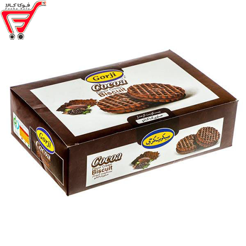 بیسکویت پذیرایی کرمدار کاکائویی گرجی 380 گرم 