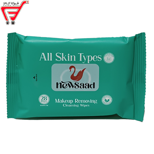 دستمال آرایس پاک کن پری بیوتیک 28 برگی سبز نیوساد