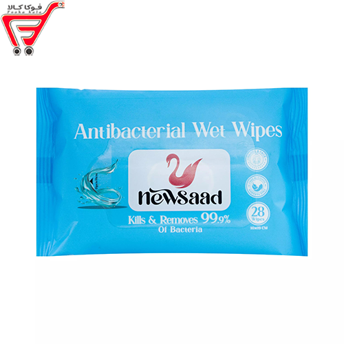 دستمال آنتی باکتریال جیبی 28 برگی نیوساد