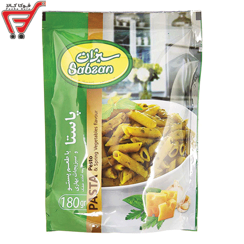 پاستابا طعم پستو سبزان 180 گرم 