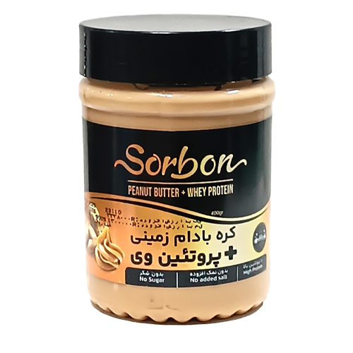 کره بادام زمینی پروتئین وی سوربن 400 گرم 