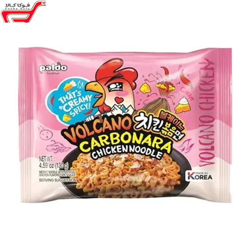 نودل کره ای مرغ تند کربونارا پالدو 130 گرم 