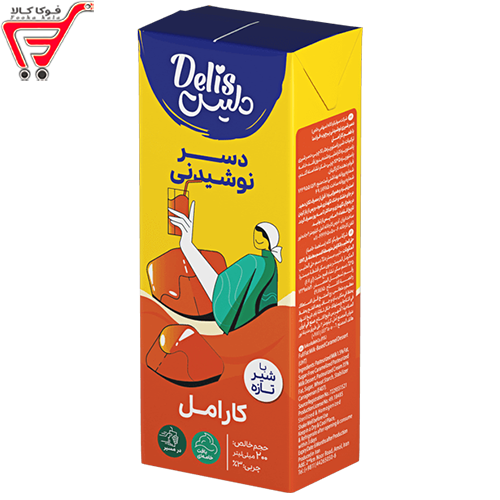 دسر نوشیدنی کارامل دلیس 200 میل 