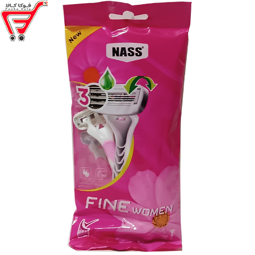 تیغ ژیلت پوست حساس 3 لبه 3 عددی ( NASS ) 