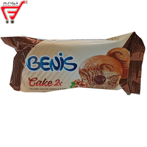 کاپ کیک دوقلو مغز دار شکلاتی بنیس 65 گرم