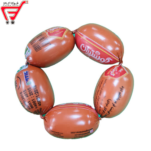 سوسیس کوکتل 55 درصد گوشت قرمز (دودی ) گوشتیران _کیلویی 