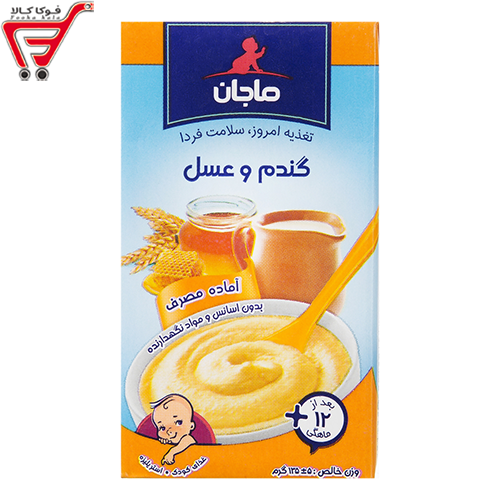 غذای کودک گندم وعسل ماجان 135 گرم
