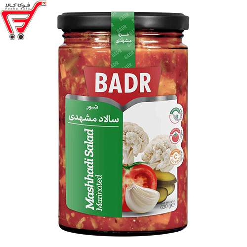  کنسرو شور سالاد مشهدی بدر 630 گرم