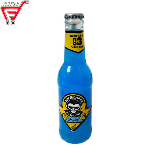 نوشابه گازدار اوشن بلو آیسی مانکی 250 میل 