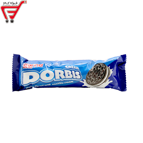 بیسکویت کاکائویی  با کرم وانیلی (دربیس) درنا 120 گرم