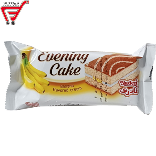 کیک با مغزی کرم طعم موزی نادری 45 گرم 