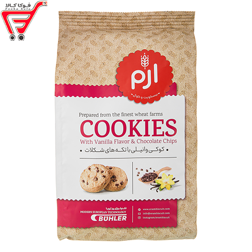 کوکی وانیلی با تکه های شکلات ارم 150 گرم 