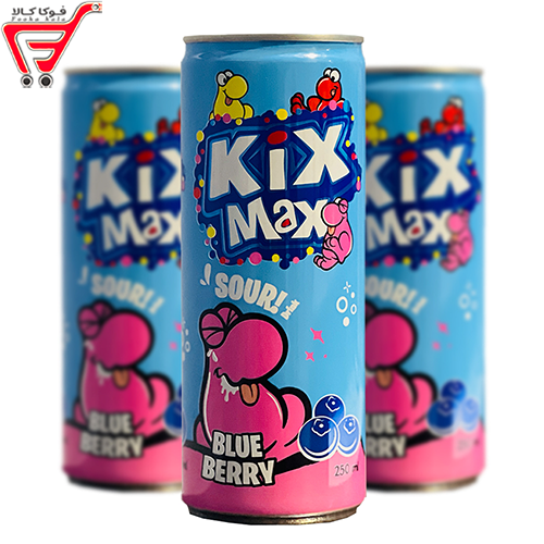 نوشابه گازدار بلوبری کیکس مکس 250 میل 
