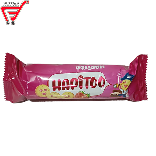 بیسکویت توت فرنگی ساندویچی هپیتو 90 گرم 