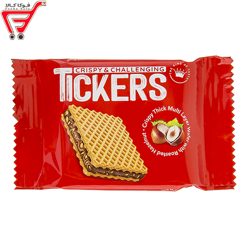 ویفر کاکائویی فندقی تیکرز 22 گرم 