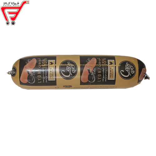 کالباس 55 درصد گوشت مرغ با پسته وزیتون ( لیون )  500 گرم 