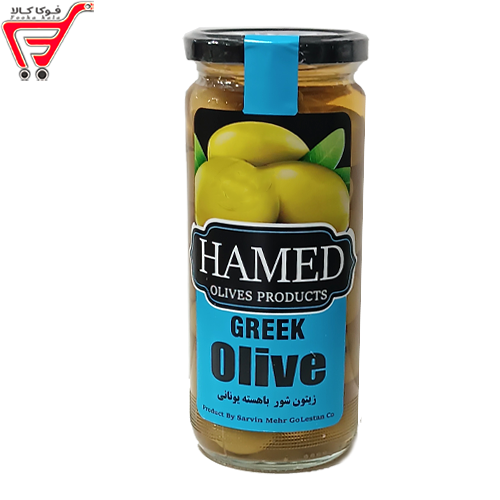 زیتون باهسته خیلی درشت حامد 500 گرم 