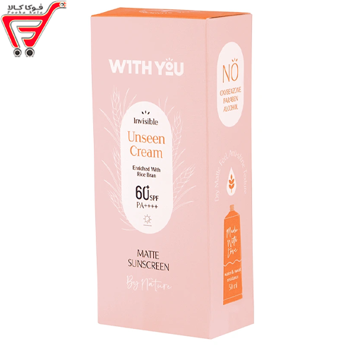 کرم ضد آفتاب کرمی بی رنگ SPF 60 ویت یو 50 میل
