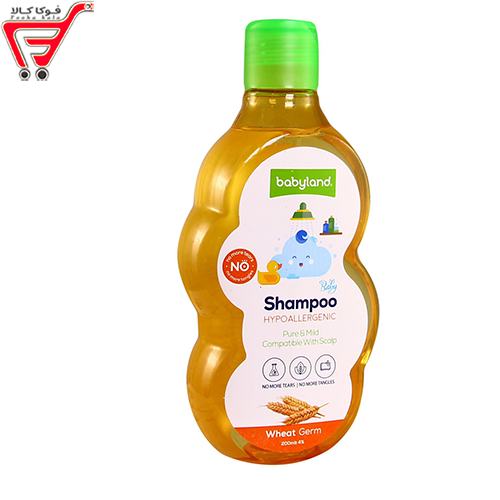 شامپو پروتئینه موی سر کودک جوانه گندم بی بی لند 200 میل 