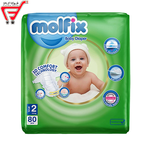 پوشک مولفیکس سایز 2 ( 80 عددی ) 
