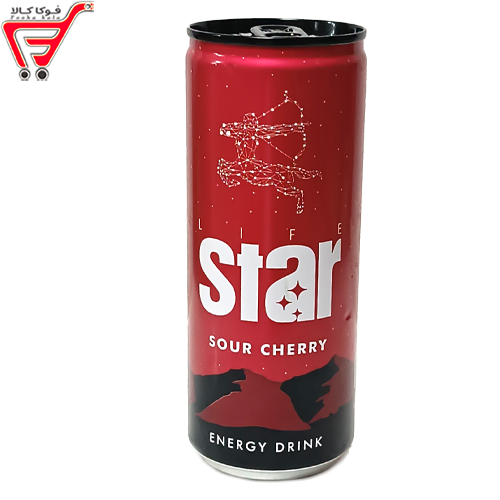 نوشابه انرژی زا آلبالو لایف استار 250 سی سی