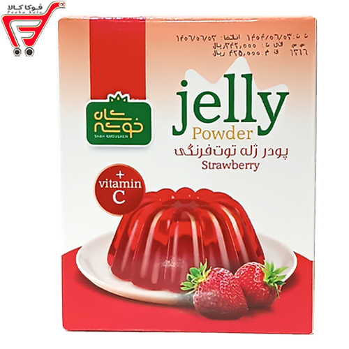 پودر ژله توت فرنگی شاه خوشه 100 گرم 