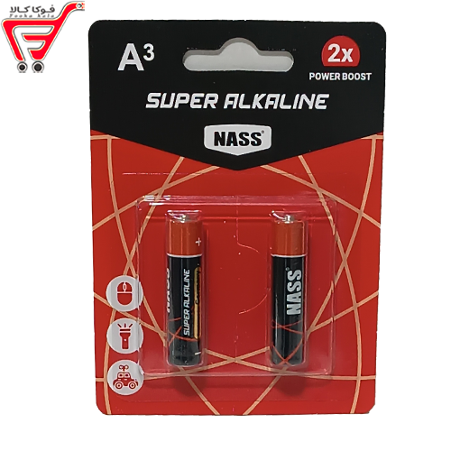 باتری نیم قلمی سوپر پلاس 2 عدد  (NASS)
