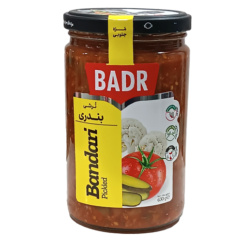 ترشی لیته بندری بدر 630 گرم 