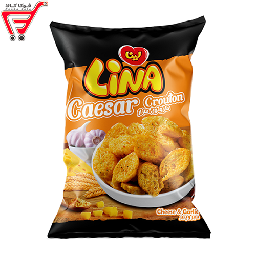اسنک کروتن سیر و پنیر لینا 50 گرم
