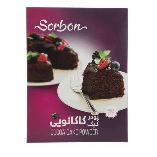 پودر کیک کاکائویی سوربن 500 گرم