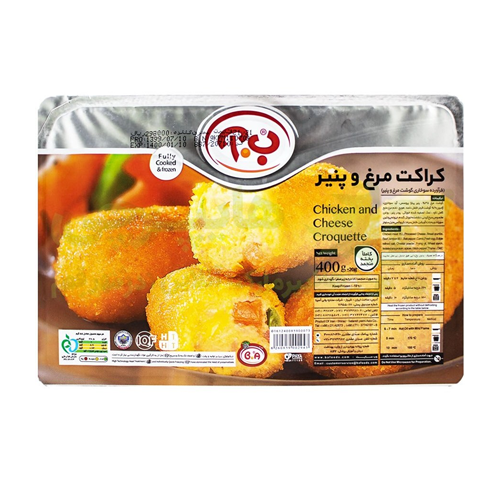 کراکت مرغ وپنیر ب.آ 400 گرم 