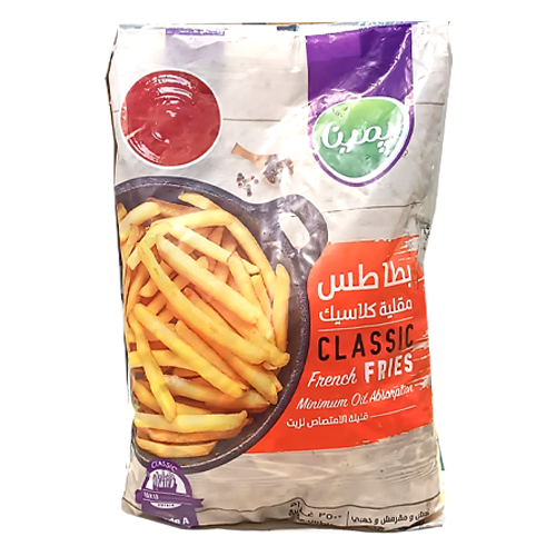 سیب زمینی نیمه آماده پمینا 2500 گرم