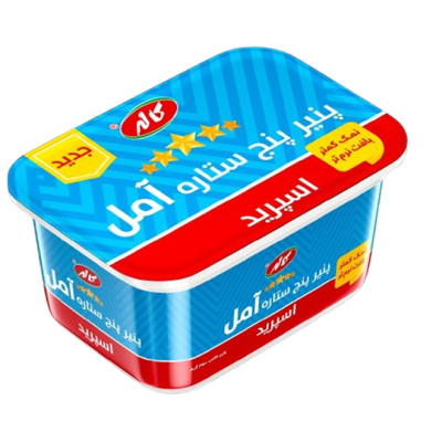 پنیر پنج ستاره آمل اسپرید کاله 350 گرم 
