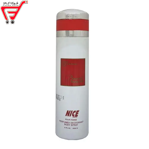 اسپری بدن نایس رایحه باکارات رژ حجم 200 میل