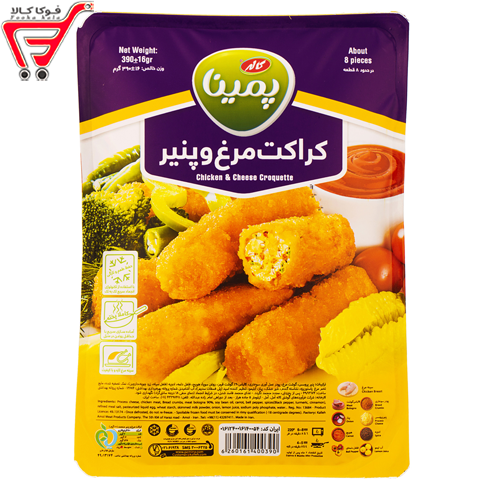 کراکت مرغ وپنیر پمینا 390 گرم 