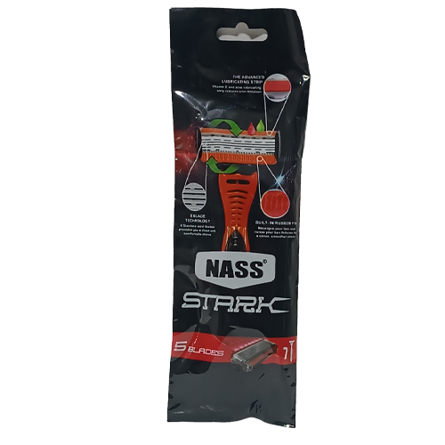 تیغ ژیلت استارک 5 لبه 1 عددی (NASS) 