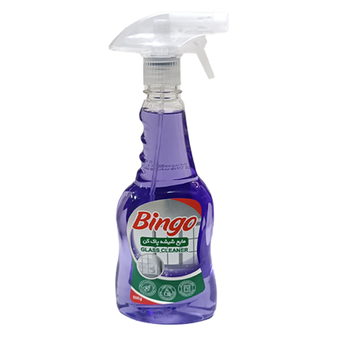مایع شیشه پاک کن ( بنفش ) بینگو 500 گرم 