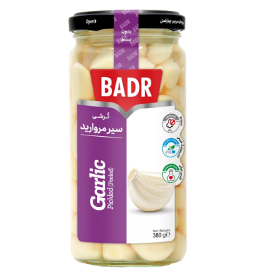 ترشی سیر مروارید بدر 380گرم