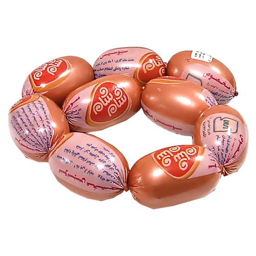 سوسیس کوکتل مخصوص 60 درصد گوشت شام شام _ کیلویی 