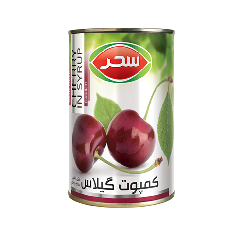 کمپوت گیلاس ممتاز سحر 420 گرم
