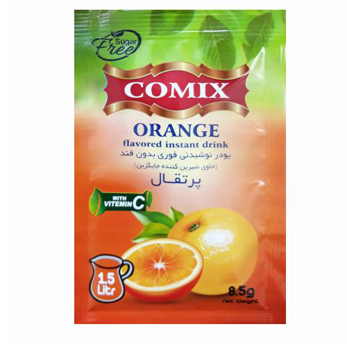 پودر شربت پرتقال کامیکس 8.5 گرم 