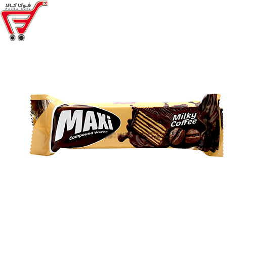 ویفر روکشدار کاکائویی قهوه مکسی شیرین عسل 30 گرم